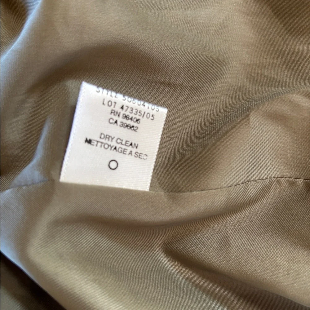 Theory Olive Green Notched Lapel Cordouroy Button Blazer Size 0